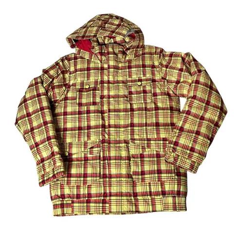 Burton Twist Bomber Jacket Plaid Snowboard Ski Winter Girls Junior XL