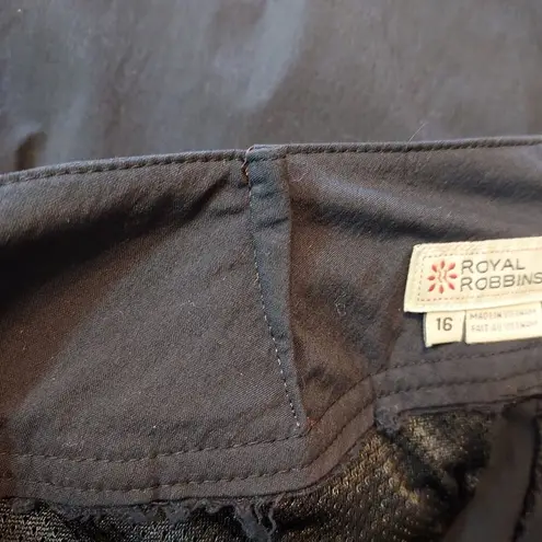 Royal Robbins Vintage Athletic Sporty Hiking Tennis Stretch Black Mini Skirt