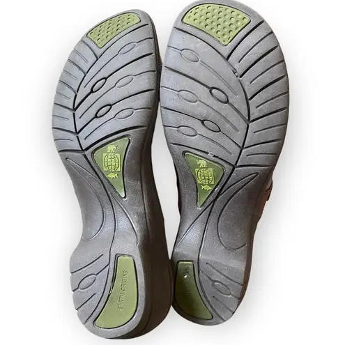 Earth Origins Gabby Clogs Brown Leather Mules Women’s Size 9.5 Slip On Shoes