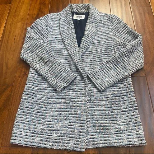 BB Dakota Steve Madden Tweed Knit Blazer Workwear Size XSmall Blue
