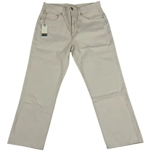 Daily Blue By AG Hype Classic Cropped Jeans Bone Straight Leg High Rise 27 NEW White