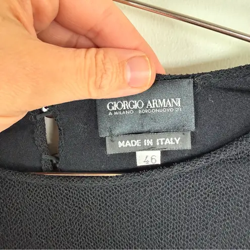 Giorgio Armani Black Mesh Bodysuit