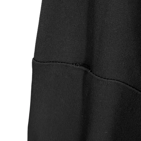 Brooks Brothers Dress Black V-Neck Sleeveless Rayon Knee Length Office Size 14