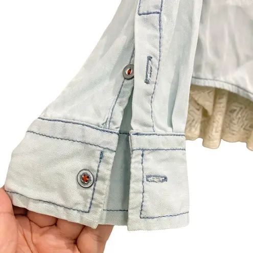 Holding Horses Anthropologie Buttondown Top Womens Small Western Country Cowgirl