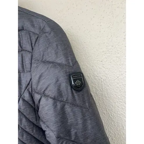 NOIZE Lightweight Gray Puffer Jacket Coat Claire Women's S Packable Cruelty Free