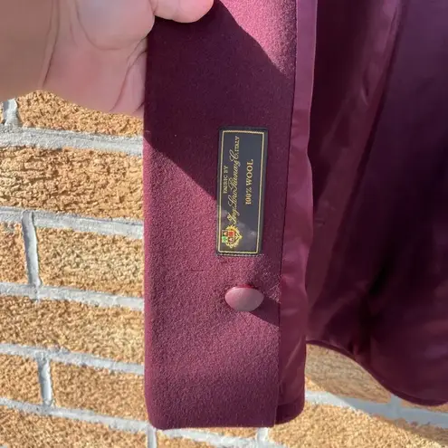 Fleurette Wool burgendy coat size 10 Fleurette Loro Piana Fleurette