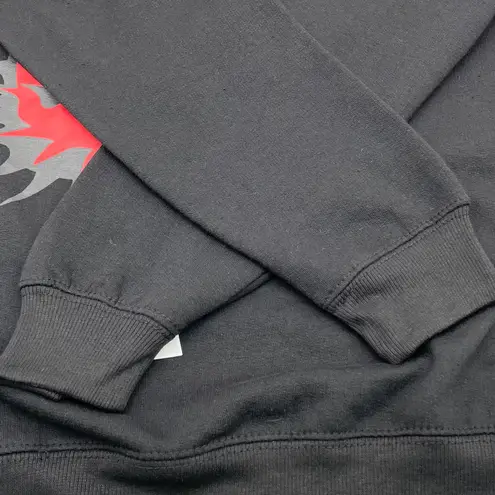 The Rolling Stones NEW Womens XS Sweatshirt Spikey Tongue Black Long Sleeve Band