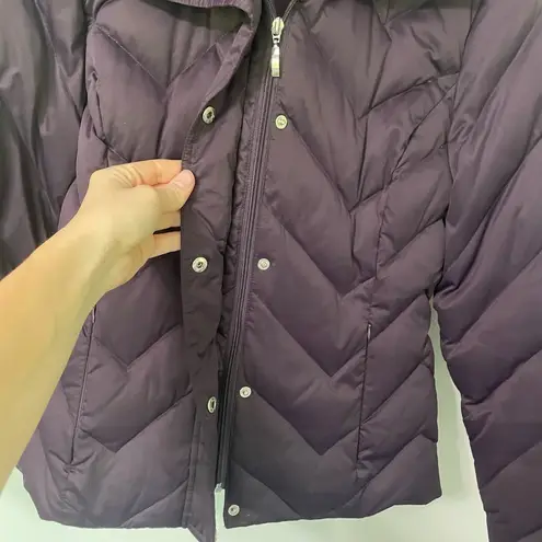 Nine West  Purple Puffer Coat - Size Medium