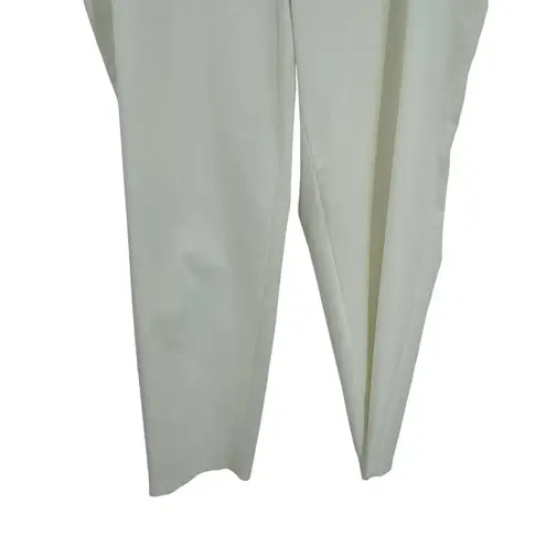 Lafayette 148  New York Manhattan Cropped Pants White Plus Size 24W