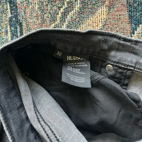 Hudson Jeans  Gray Skinny Fit Ankle-Length SZ 32 Y2K Denim Stretch High Waist