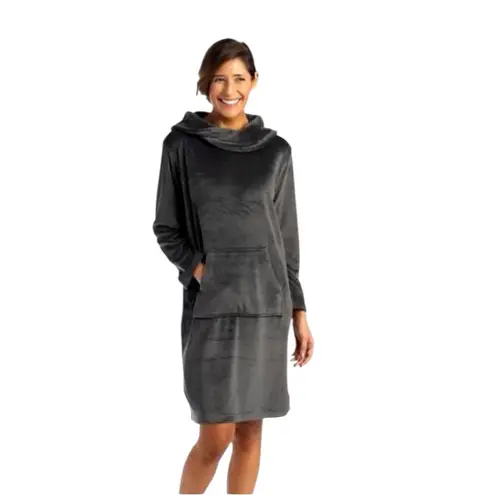 Softies by Paddi Murphy Snuggle Lounger Dress L / XL in Charcoal Grey Gray