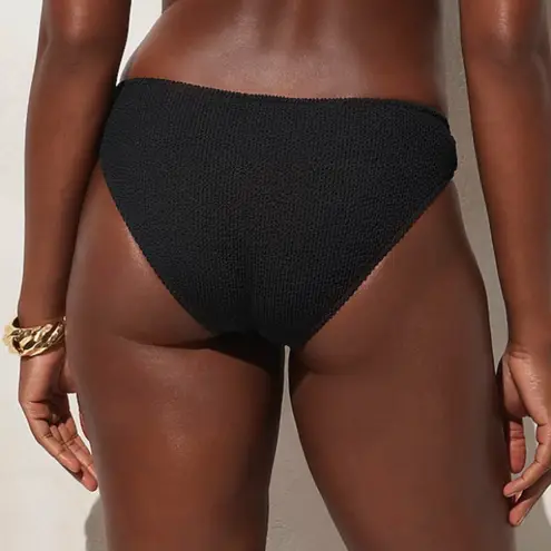 J.Crew  Textured Hipster Full Coverage Bikini Bottom Mid Rise Women's 3X‎ Black - Image 2