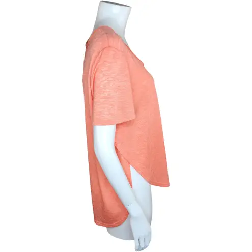 Melrose and Market Short Sleeve Coral Knit Open Side Top Size Large NWT