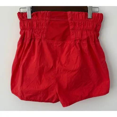 Free People FP Movement The Way Home Shorts Women's Sz Medium Red Activewear