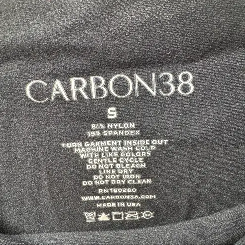 NEW Carbon38 High Rise Joggers Melt Pull On Stretch Black Small NWT $118