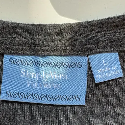 Simply Vera Vera Wang Black Sleeveless Sheath Dress Size L