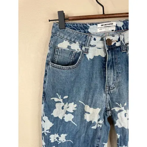 One Teaspoon  Womens Awesome Baggies Jean Sz 23 Havana Floral High Waist Straight