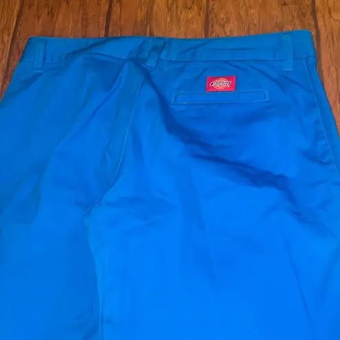 Dickies Vintage vibrant blue slacks straight leg pants juniors size 13 EUC