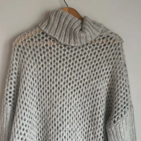 Reiss Fanella wool blend Roll Neck Cape Knit Jumper sweater