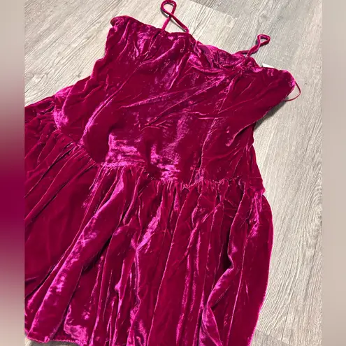 Maeve  Anthropologie Drop-Waist Velvet Mini Dress