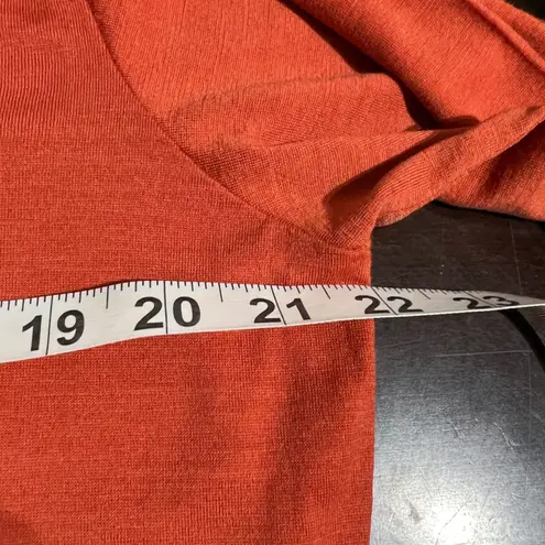 Performance Merino Wool Top Copper Orange 3/4 Sleeve NZ Size 20 (US 16/18)