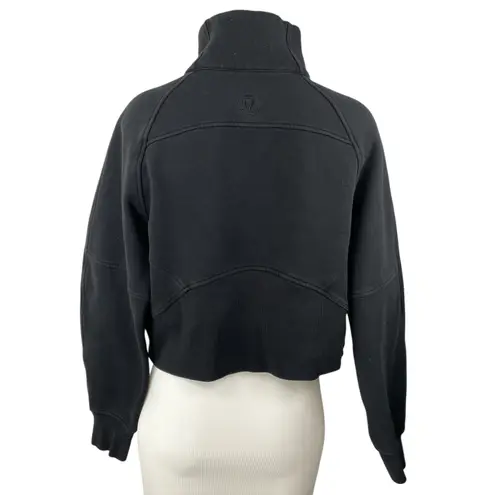 Lululemon Scuba Women's Black Oversized Half Zip Long Sleeve Sweatshirt Top Sz 6