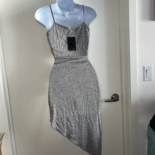 JLUXLABEL Knit Stretch Asymmetrical Dress