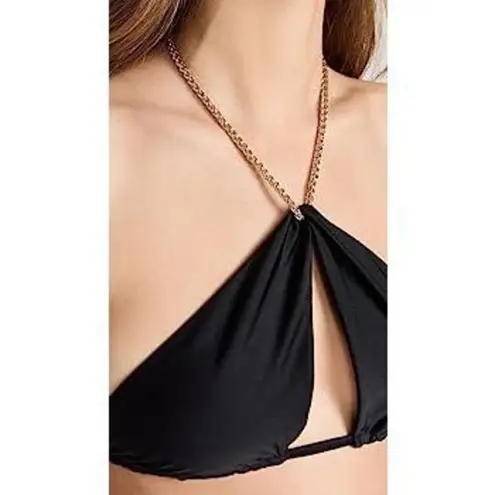 PilyQ New. black chain bikini top. Medium. Retails $92