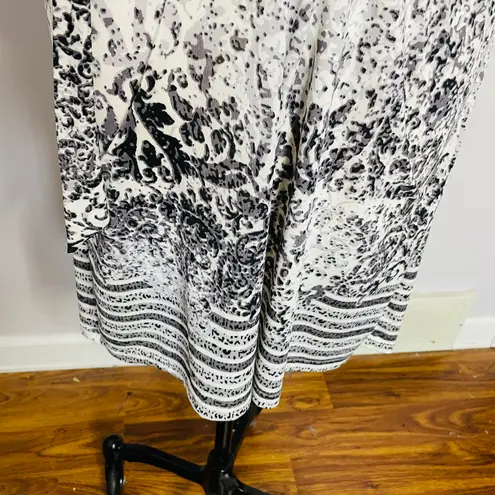 Studio West Apparel Fleur de Lis Faux Wrap Dress M