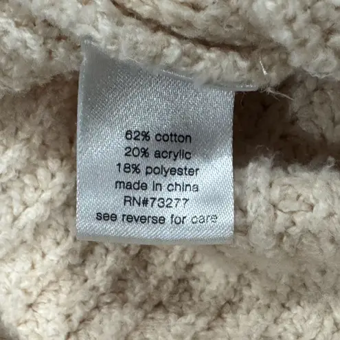 Elizabeth and James Knit Open Front Cream Cardigan Women’s Small - Image 4