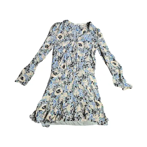 Veronica Beard  Riggins Floral Mini Silk Dress Size: 4