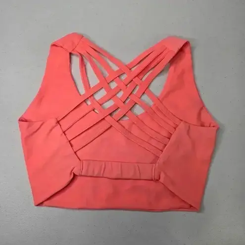 Daughters of Culture Bikini Top Orange Criss Cross Back Size XS