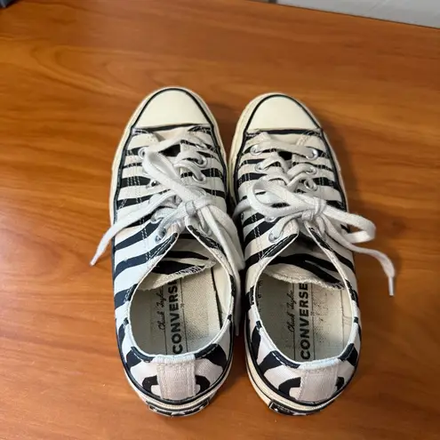 Converse  Oxford‎ Chuck 70 Low Archival Zebra Print Black White Sneaker Canvas W7