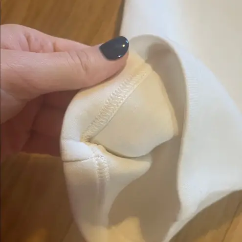 Leze the Label Ivory Creme Neoprene Scuba Pull on Pants Sz M Size M