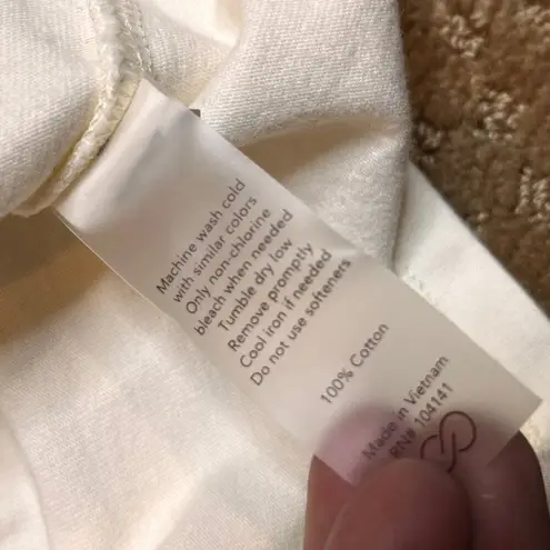 Calia Carrie Underwood Off White Extended Shoulder Midi Dress SZ XS Neutral