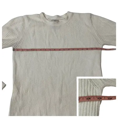 Unif X Urban Outfitters Pullover Waffle Knit Sweater - Cream - Small