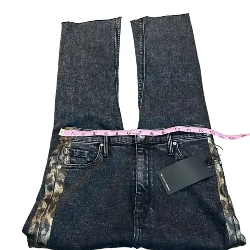 Black Orchid Cindy slant fray jeans nwt