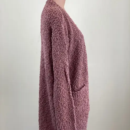 Ash Buttery Soft Popcorn Cardigan in Rose