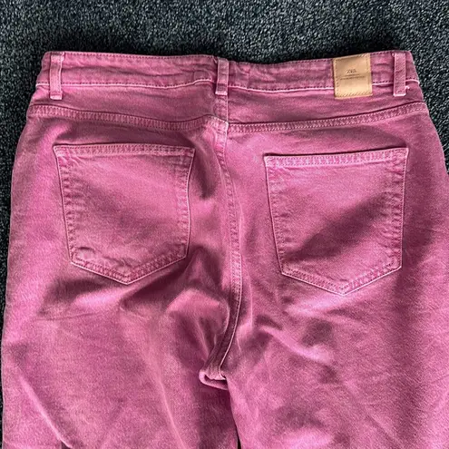 ZARA  Women Pink/Raspberry Denim Jeans