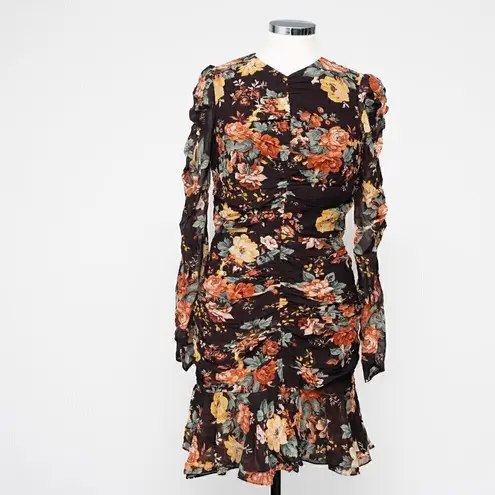 Veronica Beard Hedera Silk Floral Mini Dress