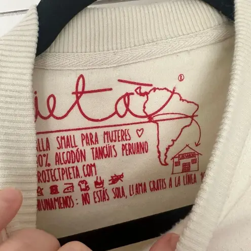 Project Pieta Women’s Small Peruana Sweatshirt Peruvian Peru