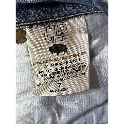 Chip And Pepper Jeans Women 28x30 Low Rise Bootcut Western Festival Boho Jr 7 Blue Size 27