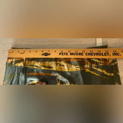 Soft Surroundings 100% Silk Beaded Maxi Skirt Leaves Fall Size Large *Read*