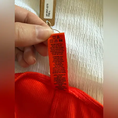 SKIMS NWT Soft Lounge Ruched Ribbed Flare Pants Leggings Red Orange Size Large