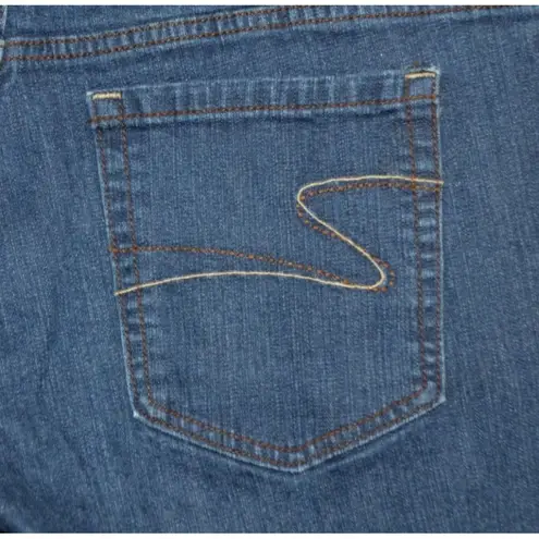 Liz Claiborne Woman Size 16W Short Classic Straight Leg Stretch Denim Jeans