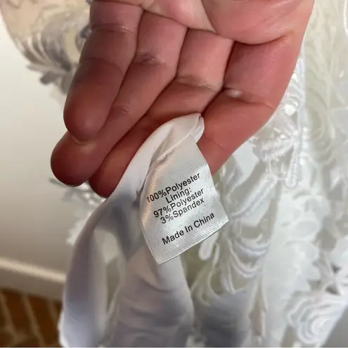 Tuckernuck Blanc Guipure Lace Daphne Dress white size small nwt honeymoon bridal