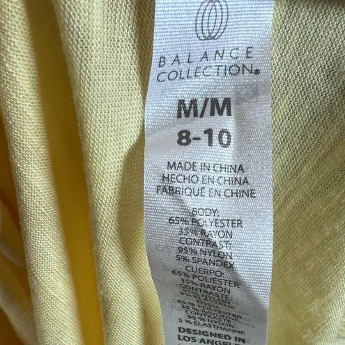 Balance Collection yellow lemon merengue active racerback tank size medium NWT