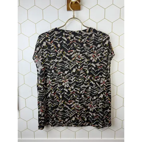 Evereve Oakley Mesh Top in Neutralabstract - Size - Medium