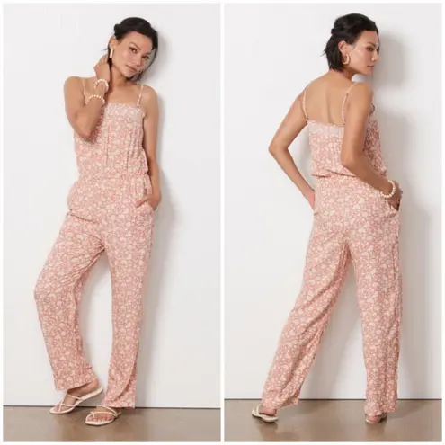 Faherty ππ Renata Floral Jumpsuit ~ Coral Nusa Floral Small S NWT