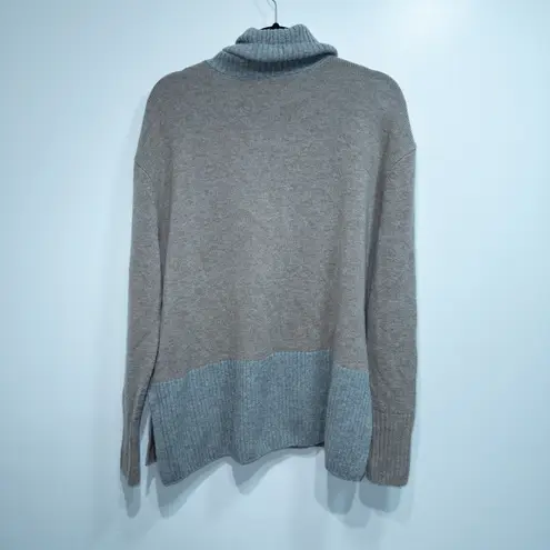 Summersalt New Gray Cashmere & Wool Blend Turtleneck Sweater Size Large